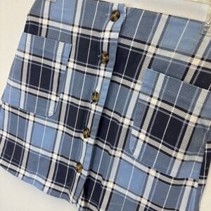Copper Key‎ Girls Blue Plaid Skirt Clueless Size Medium 8-10 NWT